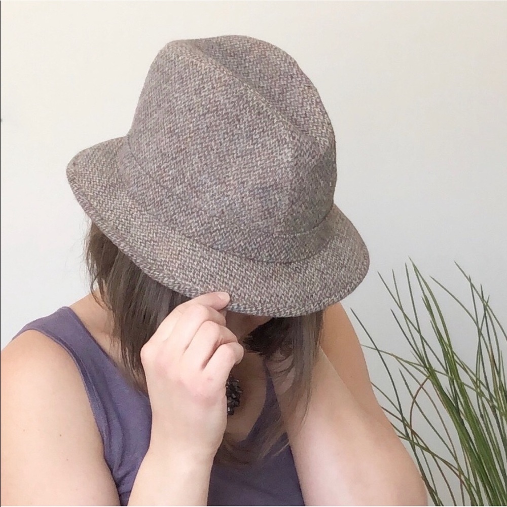 Vintage Pendleton Tweed Wool Fedora Size 7 1/4